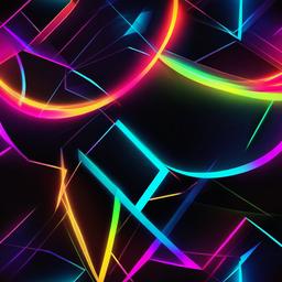 Neon Background Wallpaper - geometric neon background  