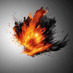 Fire Wallpaper - Fiery explosion with sharp contrast  background wallpaper