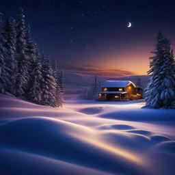 Snow Background Wallpaper - night snow background  