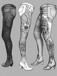 leg tattoo concepts, exploring opportunities for body art below the waist. 