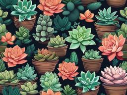 cute succulent wallpaper  ,desktop background wallpaper