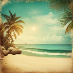 Beach background - vintage beach background  