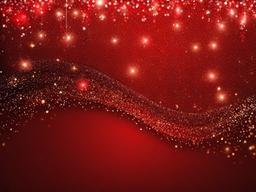 Red Glitter Christmas Background  