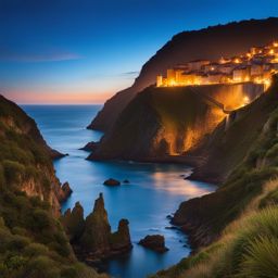 enchanted basque coast - capture the enchanting beauty of the basque coast, with its rugged cliffs, hidden coves, and traditional basque culture. 