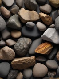 Rocks displaying natural textures and an earthy, weathered appearance top view, product photoshoot realistic background, hyper detail, high resolution