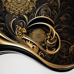 Black and Gold Background - Elegant Gold and Black Patterns  intricate patterns, splash art, wallpaper art