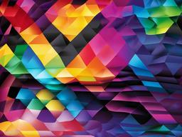 Rainbow Checkered Background  