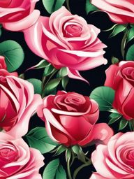 Rose Background - Romantic Roses and Petals  intricate patterns, splash art, wallpaper art