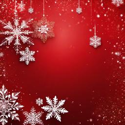 Christmas Background Wallpaper - red background with snowflakes  