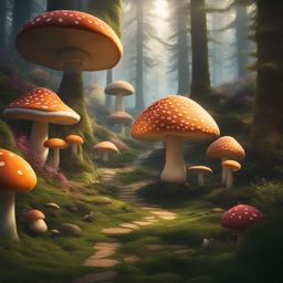 get lost in wonderland forest, a forest filled with oversized mushrooms and talking animals. 