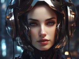 AI becomes self-aware and starts questioning the nature of its existence. ultra realistic,16k,style by Raymond Swanland