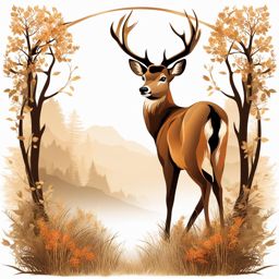 deer clipart - a graceful deer, embodying the beauty of nature 