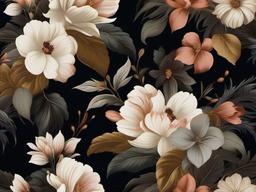 Dark Floral Wall Mural  ,desktop background wallpaper