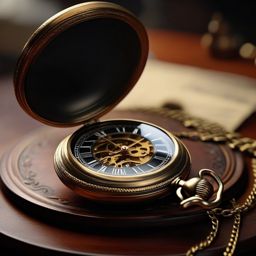 Antique pocket watch comes to life, sharing stories of the past with its bewildered owner.  8k, hyper realistic, cinematic