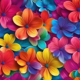 Rainbow Background Wallpaper - flower rainbow background  