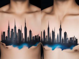 abstract skyline - craft an abstract skyline tattoo of your favorite city or a city of your dreams. 