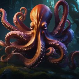 Githyanki Psion's Psychic Octopus Familiar detailed matte painting, deep color, fantastical, intricate detail, splash screen, complementary colors, fantasy concept art, 8k resolution trending on artstation unreal engine 5