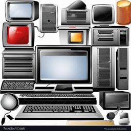 computer clipart - equipped with the latest technology. 