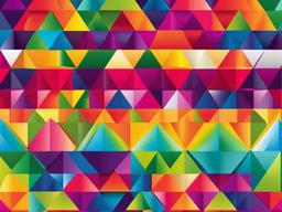 Geometric Rainbow Background  