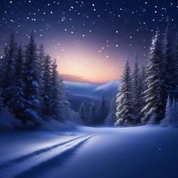 Winter background wallpaper - night snowfall wallpaper  