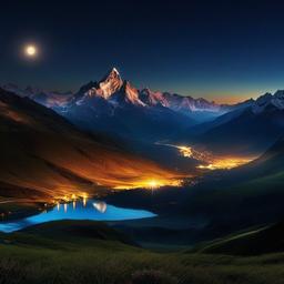 Mountain Background Wallpaper - wallpaper mountain night  