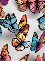 Butterfly Aesthetic Wallpaper Elegance and the Beauty of Butterfly Art wallpaper splash art, vibrant colors, intricate patterns