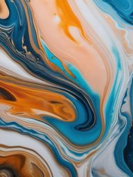 Fluid acrylic pour on paper top view, product photoshoot realistic background, hyper detail, high resolution