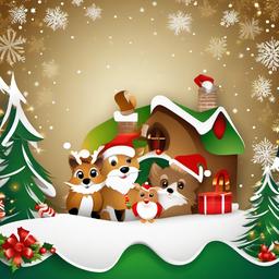 Christmas Background Wallpaper - christmas animal wallpaper  