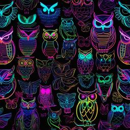 Neon Background Wallpaper - neon owl wallpaper  