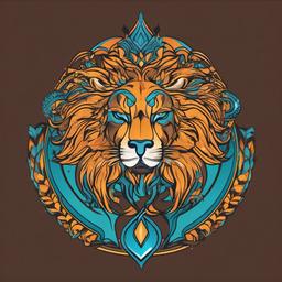 aquarius and leo combined tattoo  simple vector color tattoo