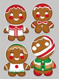 Gingerbread Man clipart - animated gingerbread man character  