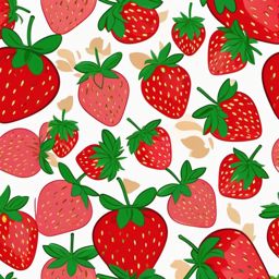 Strawberry Clipart - Plump and red strawberry ready to eat.  color vector clipart, minimal style