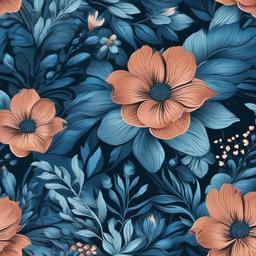 blue floral background  