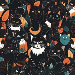 Cat Background Wallpaper - cat vector wallpaper  