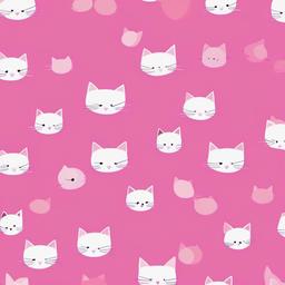 Cat Background Wallpaper - pink cat wallpaper  