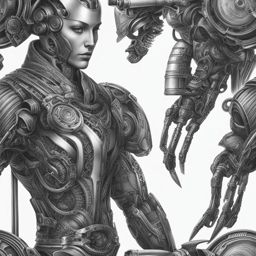 sci-fi biomechanics - incorporate biomechanical elements into your tattoo, merging man and machine. 