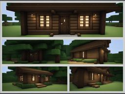 rustic wooden cabin deep in the forest - minecraft house design ideas minecraft block style