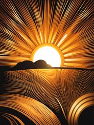 sun clipart - radiating warmth and light. 