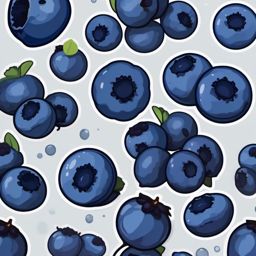 Blueberry Sticker - Sweet and antioxidant-rich, a burst of blueberry goodness, , sticker vector art, minimalist design