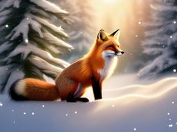 Christmas Fox Wallpaper  