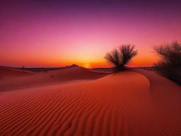 Sunset Wallpaper - Orange and pink hues over the desert.  sunset background