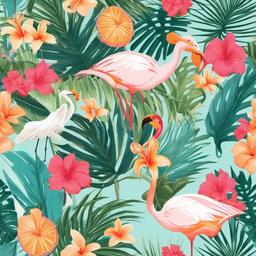 Beach background - preppy tropical background  