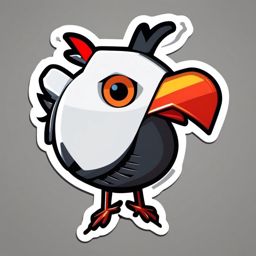 Robo Rooster sticker- Mechanical Wake-Up Call, , sticker vector art, minimalist design