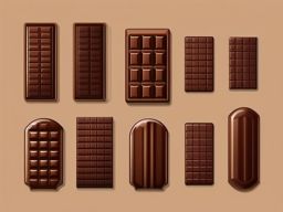Chocolate Bar Sticker - Satisfy your sweet tooth with the rich and velvety goodness of a chocolate bar, , sticker vector art, minimalist design
