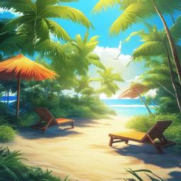 Beach Background Wallpaper - anime beach background  