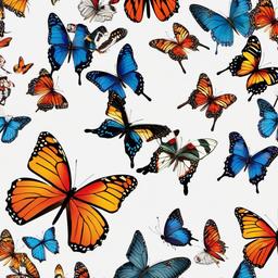 Butterfly Background Wallpaper - butterflies white background  