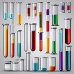 Test Tube clipart - Cylindrical container for mixing and holding liquids, ,color clipart vector style