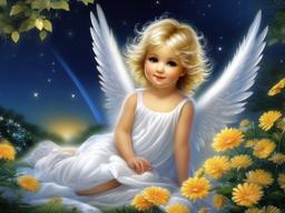 angel cute wallpaper  ,desktop background wallpaper