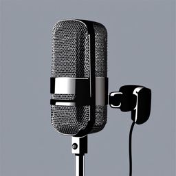 Microphone clipart - Microphone for recording and audio input, ,vector color clipart,minimal