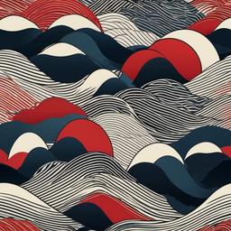 Wave Background Wallpaper - japanese wave background  